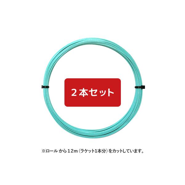 【12mカット品】ヨネックス ポリツアーレブ ミント｜1.30mm x２本セット