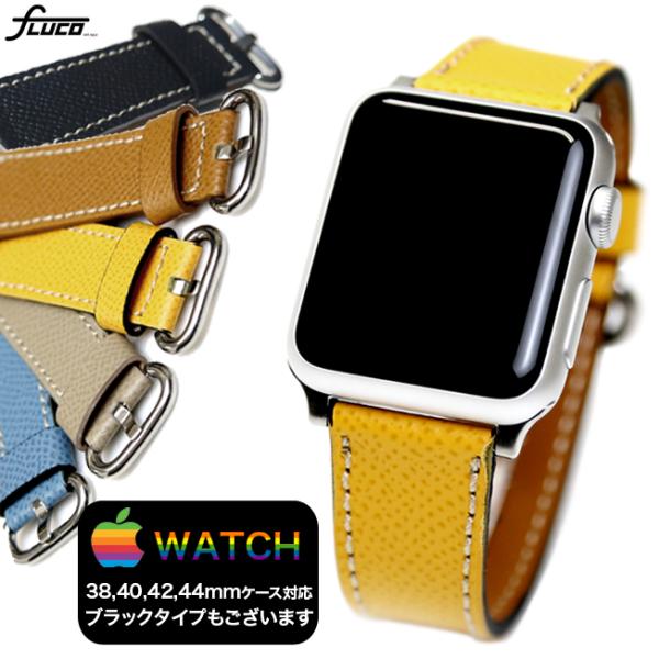 Abv EHb` oh hCc FLUCO t[R Calf belt Apple watch 3/4/5/6/7/SEΉ 38/40/41mm42/44/45mm