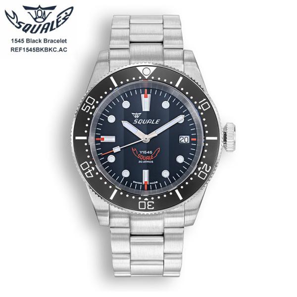 スクワーレ ダイバーズ ウォッチ Y1545 2020 時計 腕時計 ダイバーズ イタリア SQUALE スクワーレ 1545 Black