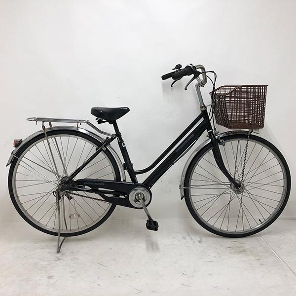 J1146 ★店頭にて試乗可★ 軽快自転車 27インチ ブラック 鍵付き クリーニング、簡易メンテナンス済み J1146 ☆店頭にて試乗可☆ 軽快自転車 27インチ ブラック 鍵付き