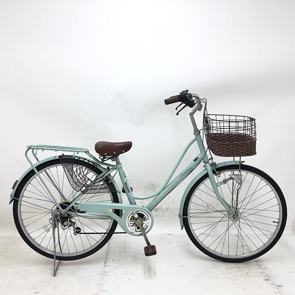 【10%OFF】中古 自転車 激安 軽快車 maruishi Powlia 26インチ 外装6段 整備士点検済み