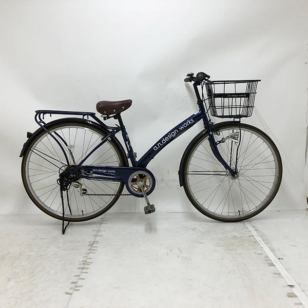 【10%OFF】中古 自転車 激安 シティサイクル 国内メーカー a.n.desigh works Red fern 27インチ 外装6段 整備士点検済み