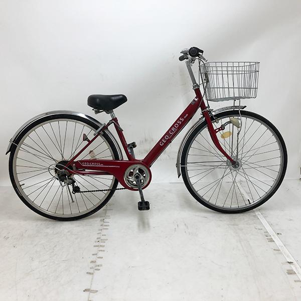 【10%OFF】中古 自転車 激安 シティサイクル 国内メーカー GEO CROSS PLUS 27インチ 外装6段 整備士点検済み