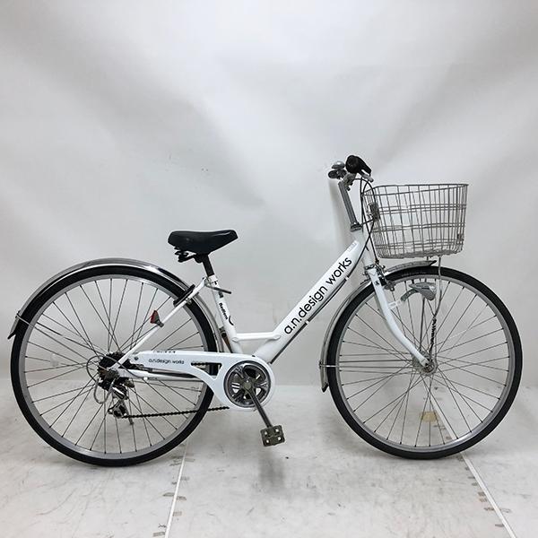 【10%OFF】中古 自転車 激安 シティサイクル 国内メーカー a.n.design works Redfern 27インチ 外装6段 整備士点検済み