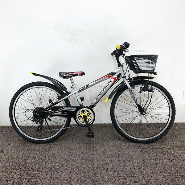 ブリジストン 24インチ 6段変速 男の子 ブラック 中古自転車 子供用