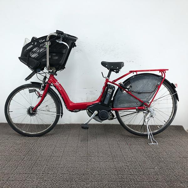 電動アシスト ママチャリ 赤色 Angelino