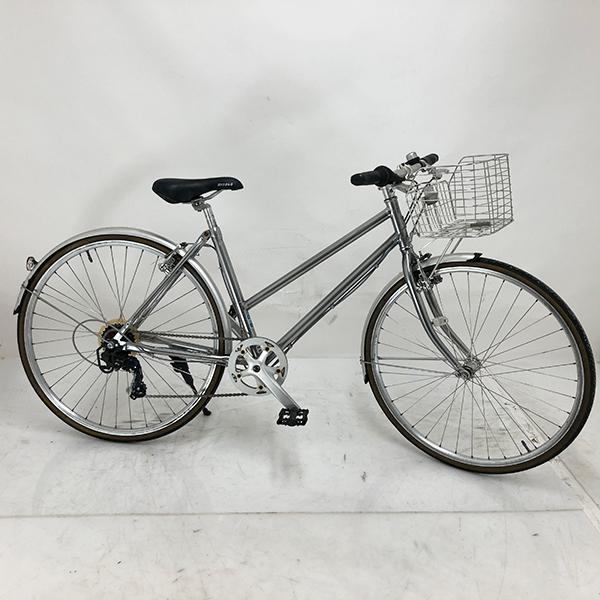 中古自転車 クロスバイク キャリア付 700C*28c Switch bicycle EVANS