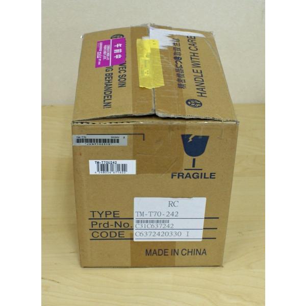 【商品説明】USBインターフェース。用紙サイズは80mmです。【メーカー】EPSON【オプション】本体、ACアダプタなど全て付属します【状態】外箱開封済み、テスト印字のみ行っています。未使用の新品同様品です。付属品は全て揃っています。【保証...