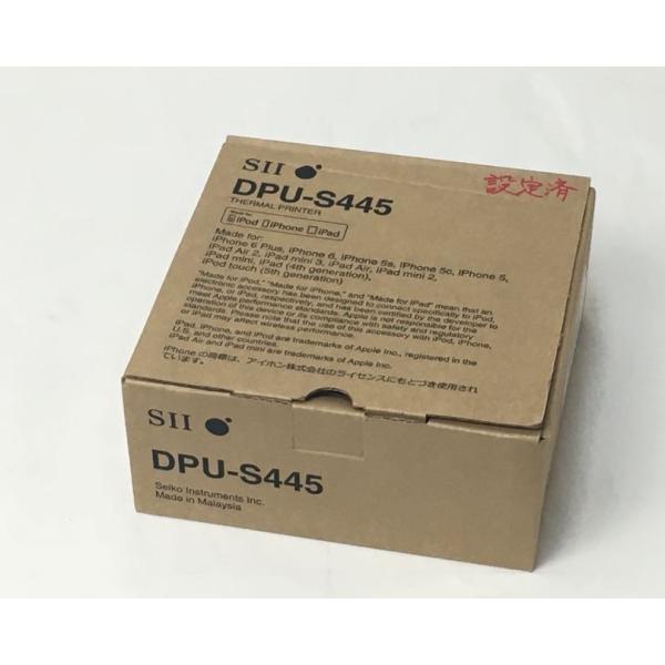 【商品説明】SII製　ポータブルプリンター　 DPU-S445Bluetooth通信可能です。 【メーカー】SII セイコーインスツル株式会社【型番】DPU-S445-01B-E【仕様】パソコンとの接続インターフェースはBluetooth ...