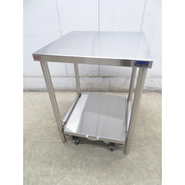 J138◆マルゼン◆ステンレス製炊飯器台付作業台 BW-066CN 600×600×800 栃木 宇都宮 中古 業務用 厨房機器