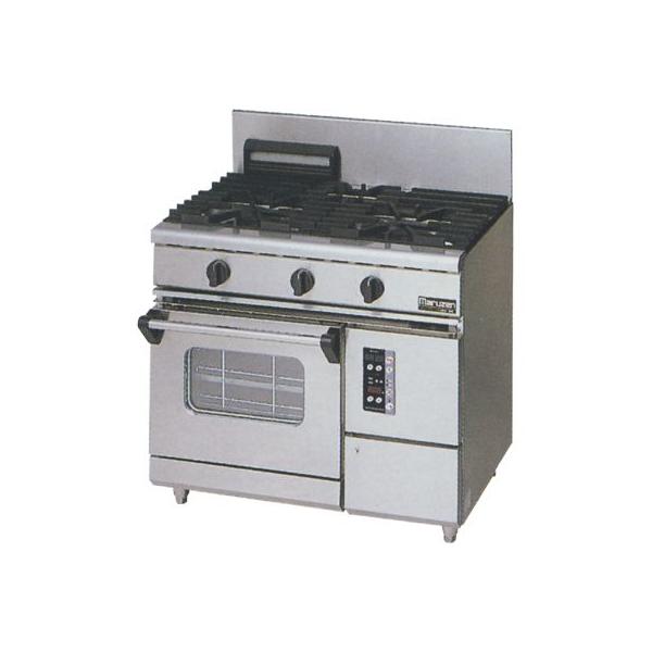 【取置き中】2024年マルゼン製　NEWパワークックガスレンジ(3口)　RGR-0963XD　都市ガス　業務用　オーブン【特価】※配送要相談 新品 マルゼン ガスレンジ NEWパワークックシリーズ<br>幅900mm 3口