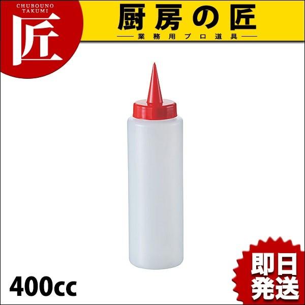 【業務用厨房機器のキッチンマーケット】★ディスペンサー 400(400cc) キャップ赤/本体白【N】規格：[400cc]    外径×高さ：φ58×H205mm材質：ポリエチレン<br>[04-0017-0304]