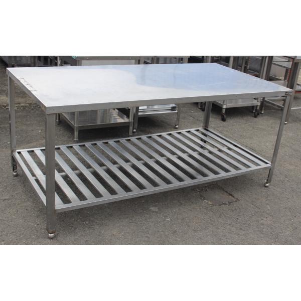 wz0797 ステンレス 作業台 幅1800mm 調理台 テーブル 中古 厨房 飲食店 業務用 厨房機器 厨房設備 什器