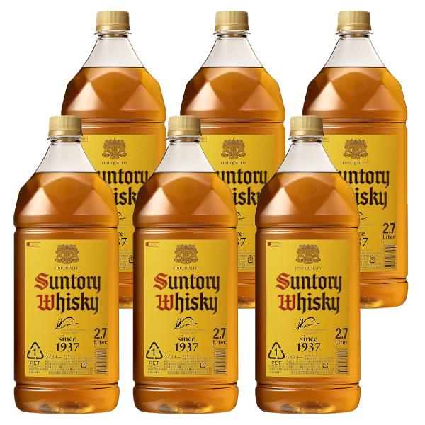 最安値❗️サントリー角瓶2.7リットル✖️6本 サントリーウイスキー 角瓶 2700ml ×6本入りケース (2.7L×6本) : お酒