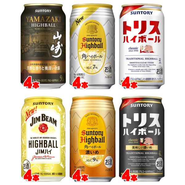 SUNTORY（サントリー） ウイスキーハイボール 飲み比べバラエティ350ml