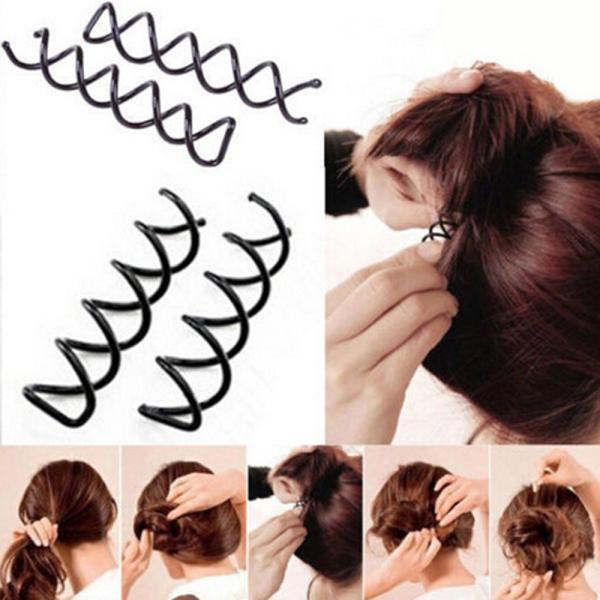 しっかりホールド まとめ髪やゆるふわヘアに スクリューピン スクリューヘアピン スパイラルピン 6本セット お団子ヘア まとめ髪 ピン アレンジヘア ゆるふわヘア こなれヘア ハーフアップ 代購幫