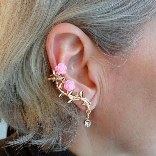 ピアス イヤーカフ イヤークリップ 薔薇 フラワー 花 ローズ クリスタル ビジュー イヤーラップピアス 上品 ばら エレガント レディース 両耳用 Buyee Buyee Japanese Proxy Service Buy From Japan Bot Online