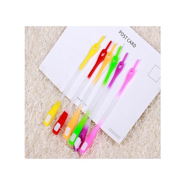 ツートンカラー 結ばない靴ひも シリコン靴ひも 同色6本セット 伸縮 ワンタッチ 靴紐 シューレース Shoeac 012 ちゅらネット にふぇーでーびる 通販 Yahoo ショッピング