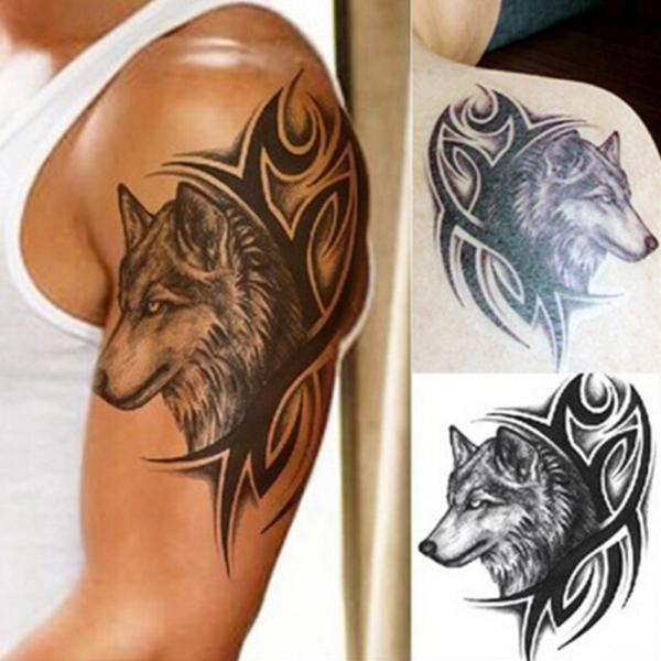 超リアル 刺青 タトゥーシール 防水 狼 ウルフ トライバル モノクロ ボディーアート ボディーシール タトゥー Tatoo オマケ付 Buyee Buyee 日本の通販商品 オークションの代理入札 代理購入