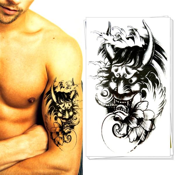 タトゥーシール 般若 刺青 防水 モノクロ Tatoo 鬼 蓮 ボディーシール超リアル タトゥーシール ボディーアート タトゥー Tatoo オマケ付 Buyee Buyee Japanese Proxy Service Buy From Japan Bot Online