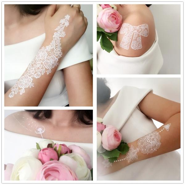 タトゥーシール 防水 大判 ホワイト ヘナ ヘナタトゥー 白 ボディーシール Yhb 001 ウェディング 刺青 ボディアート オマケ付 Buyee Buyee Japanese Proxy Service Buy From Japan Bot Online