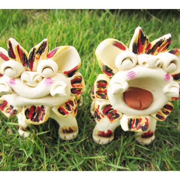 にひひシーサー色 工房花の笑顔が可愛い手作りシーサー 沖縄シーサー Hanasi Sa0004 沖縄の新しい風 美ら国 通販 Yahoo ショッピング