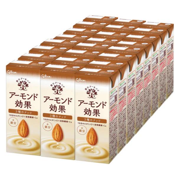 江崎グリコ アーモンド効果 3種のナッツ  200ml 24本×2ケース