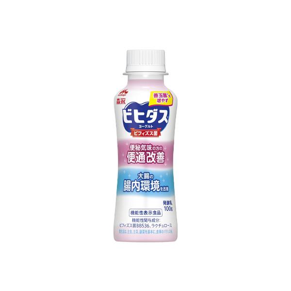森永乳業 ビヒダス ヨーグルト 便通改善 ドリンクタイプ 100g 12本　機能性表示食品