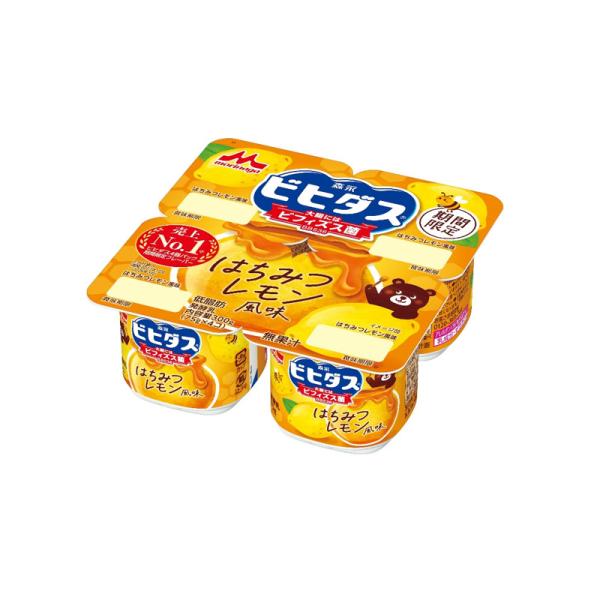 森永乳業 ビヒダスヨーグルト はちみつレモン風味 (75g×4ポット) 6パック
