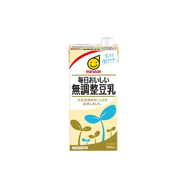 マルサンアイ 毎日おいしい 無調整豆乳 1000ml 6本×3ケース(18本)
