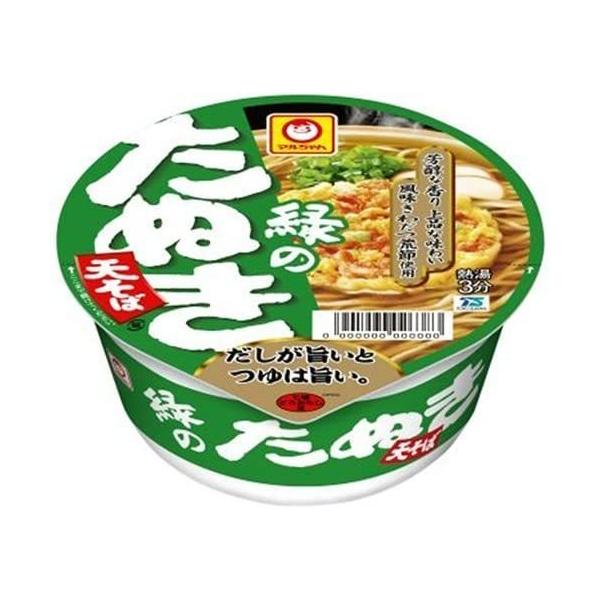 東洋水産 マルちゃん 緑のたぬき天そば(西) 96g 12個