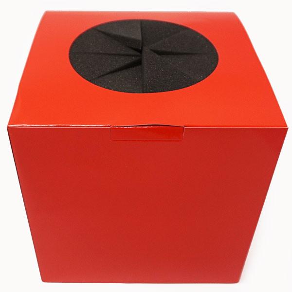 抽選箱 赤 上部カバー付き 23cm / くじ 福引 抽選会 : 抽選用品の専門