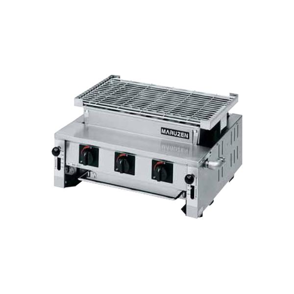 MGK-306B マルゼン ガス下火式焼物器 炭焼き 熱板タイプ 汎用型