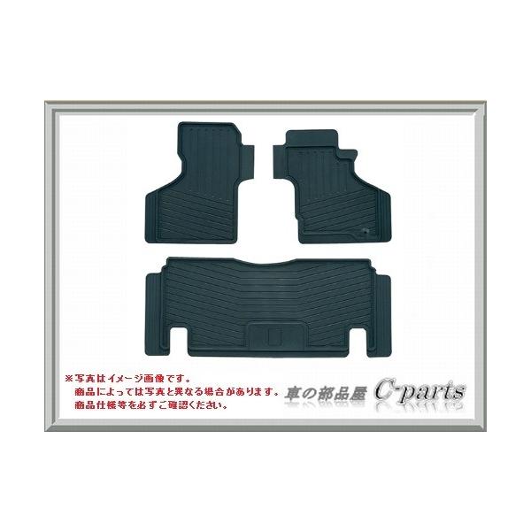 ホンダ バモス ホビオ【HM1　HM2　HM3　HM4　HJ1　HJ2】　フロアラバーマット(フロント・リア用セット)[08P13-S3C-005]