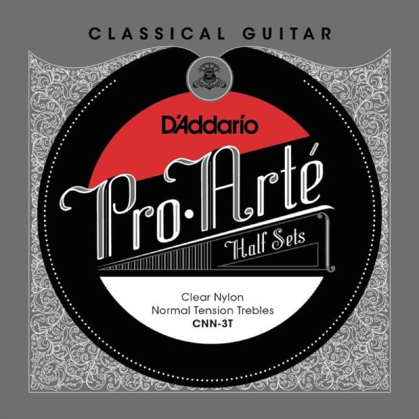 ダダリオ D'Addario CNN-3T Normal Clear Nylon クラシックギター弦 高音弦ハーフセット