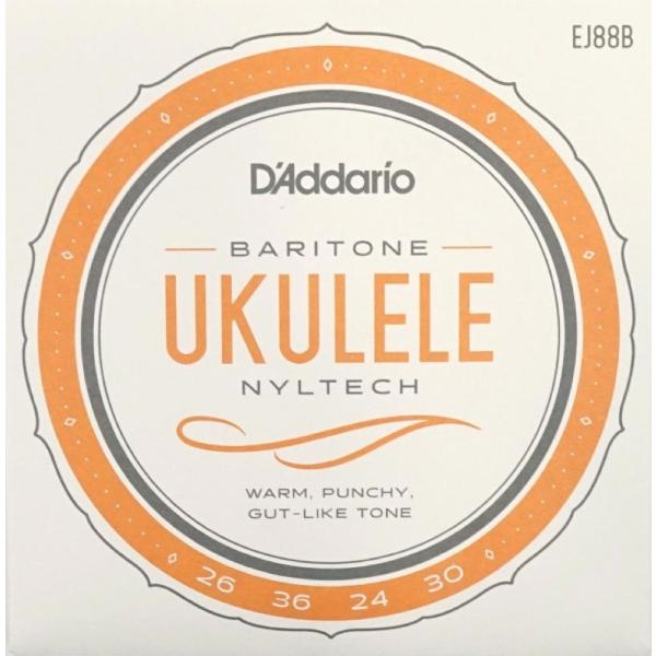 ダダリオ ウクレレ弦 バリトン D'Addario EJ88B Nyltech Ukulele Baritone バリトンウクレレ弦  ウクレレ弦の老舗Aquila 社との共同開発により製作された、D'Addario Nyltech弦は、温...