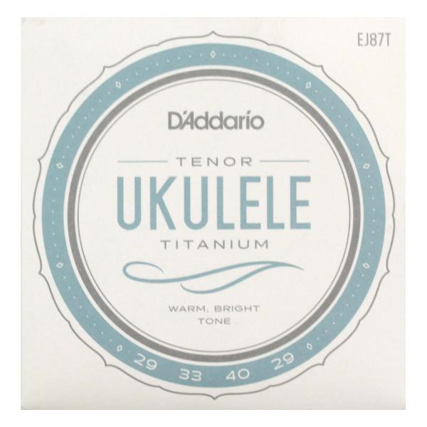 ダダリオ ウクレレ弦 テナー D'Addario EJ87T Titanium Ukulele Tenor ウクレレ弦  D'AddarioのTitaniumウクレレ弦は、魅力的なトランス・パープルの色合いで研磨された、ナイロン素材と似たス...