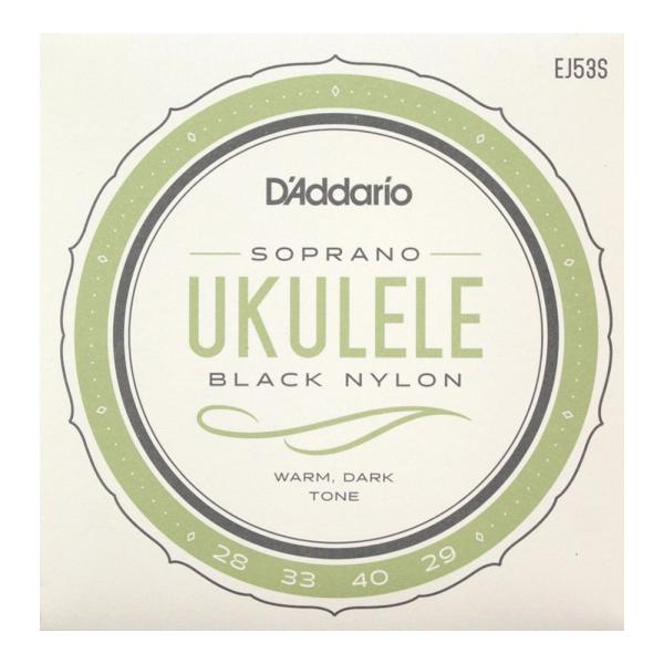 ダダリオ ウクレレ弦 ソプラノ D'Addario EJ53S Pro-Arte Rectified Ukulele Soprano ソプラノウクレレ弦  D'Addarioのブラック・ナイロン弦は、センターレス研磨工程により、最上級のスム...
