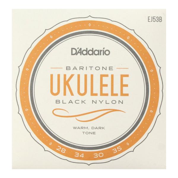 ダダリオ ウクレレ弦 バリトン D'Addario EJ53B Pro-Arte Rectified Ukulele Baritone バリトンウクレレ弦  D'Addarioのブラック・ナイロン弦は、センターレス研磨工程により、最上級のス...
