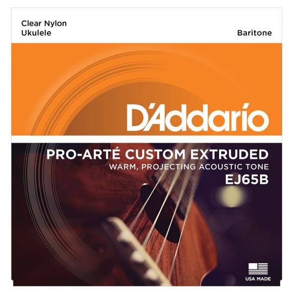 ダダリオ ウクレレ弦 バリトン D'Addario EJ65B Pro-Arte Custom Extruded Ukulele Baritone バリトンウクレレ弦  D'Addarioの楽器用弦のみを生産しているモノフィラメント成型ライ...