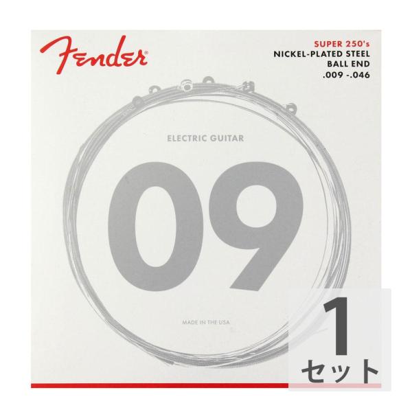 Fender Super 250's Nickel-Plated Steel 250LR 9-46 エレキギター弦