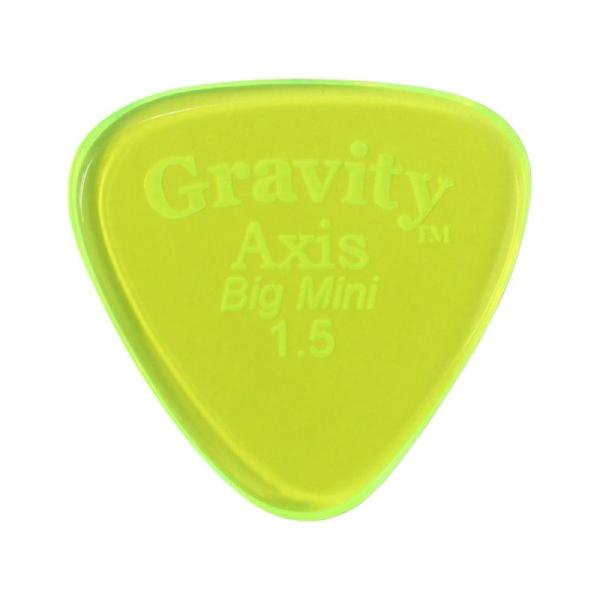 GRAVITY GUITAR PICKS Axis -Big Mini- GAXB15P 1.5mm Fluorescent