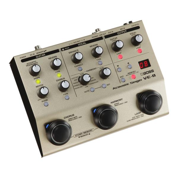 他サイト： マルチエフェクター ボーカル アコースティックギター用 BOSS VE-8 Acoustic Singer アコギ用エフェクター アコースティックシンガーの商品画像