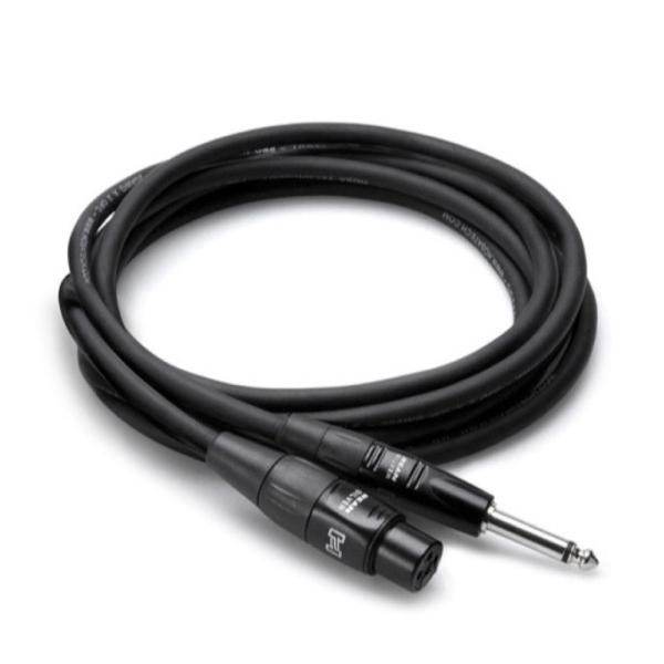 マイクケーブル XLRメス-モノラルフォン 7.6m ホサ Hosa HMIC-025HZ 