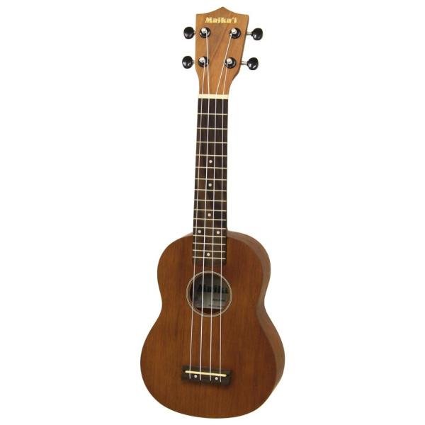 ウクレレ 初心者 Maika’i MKU-1 SBR シースルーブラウン ソプラノウクレレ ソフトケース付 チューニングがしやすく、安定性の高いギアペグを採用したソプラノウクレレです。ソフトケース付属。Body：FalcataNeck：Na...