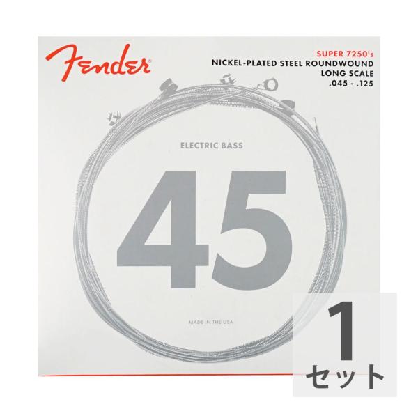 Fender Bass Strings Nickel Plated Steel 5-STR 7250-5M 45-125 5弦エレキベース弦ニッケル弦の滑らかな感触を残しつつも、ロックやファンク等オールラウンド・プレイヤーにお勧めのラウンド...