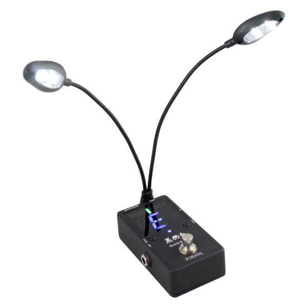 チューナー　黒 FOEHN PL-09 BLACK BUNNY -黒兎- Pedal Tuner with USB Light