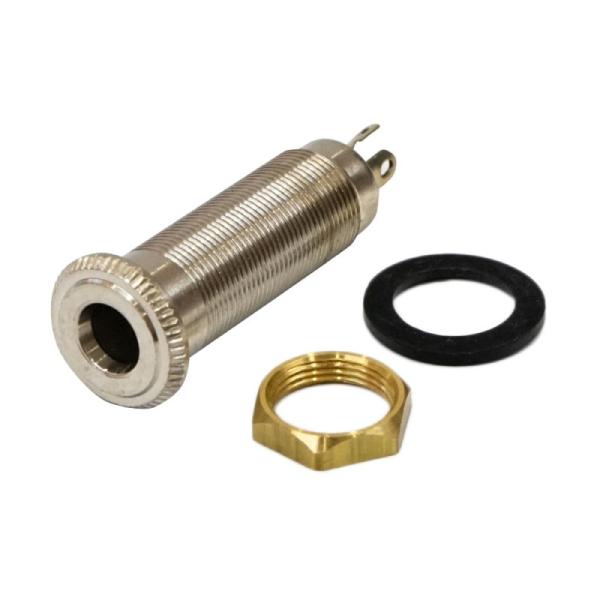 モントルー ギタージャック Cylinder stereo jack NI No.1650 ステレオストレートジャック ギターパーツ Montreux。※ギターパーツの取り扱いには、相応の技術と知識が必要になります。自己責任にて取り扱い可能...