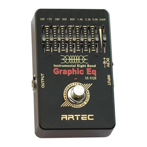 ARTEC エフェクター エレキギター用 8バンド グラフィック イコライザー SE-EQ8 イコライザー ギター用 アーテック ARTEC SE-EQ8 8バンド グラフィック