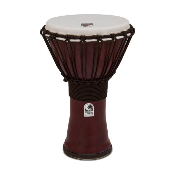 TOCA TF2DJ-9R Freestyle II Djembe 9" Red Synthetic Head ジャンベフリースタイルIIシリーズのライトウェイトなジャンベは、耐候性に優れ、とても丈夫に作られているのでドラム・サークルでも重...
